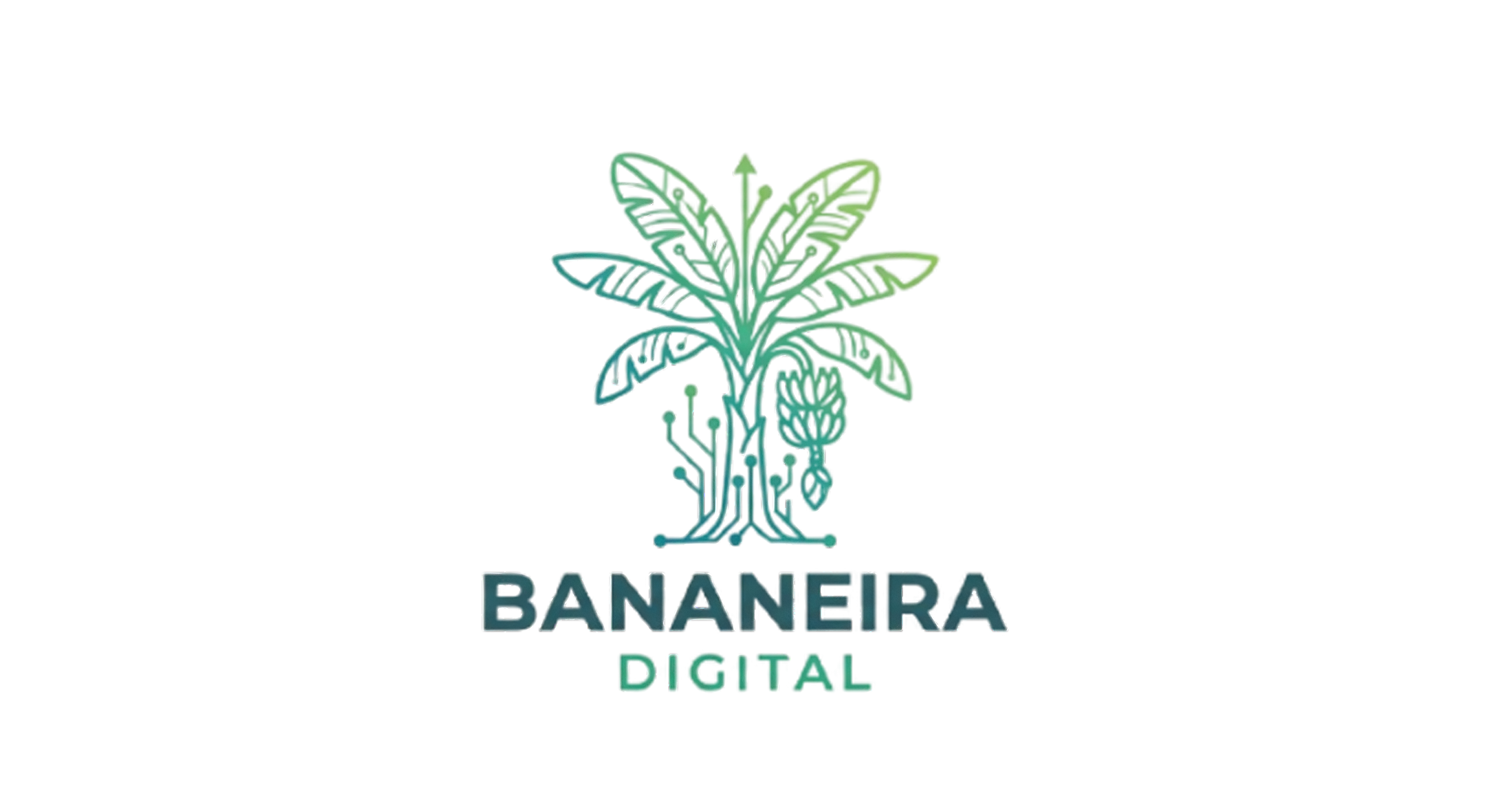 Bananeira Digital — símbolo bananeira com raízes digitais